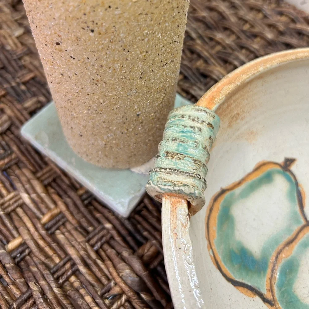 Handcrafted Pear‎ Motif Ceramic Bowl – Artisan Studio Pottery